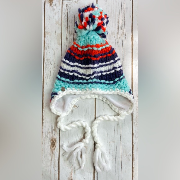 Spyder Girls Knit Fleece Earflap Beanie Hat - Picture 1 of 3